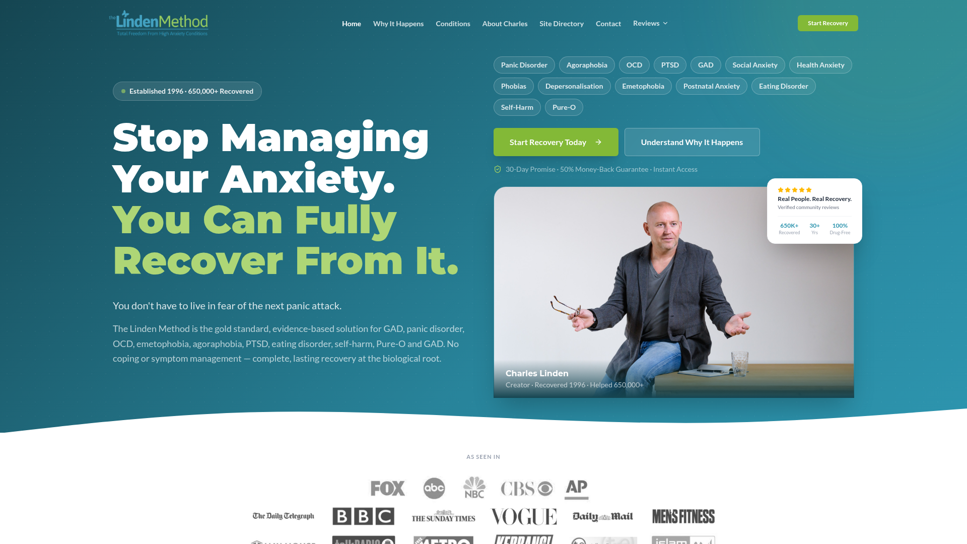 Panic & Anxiety website