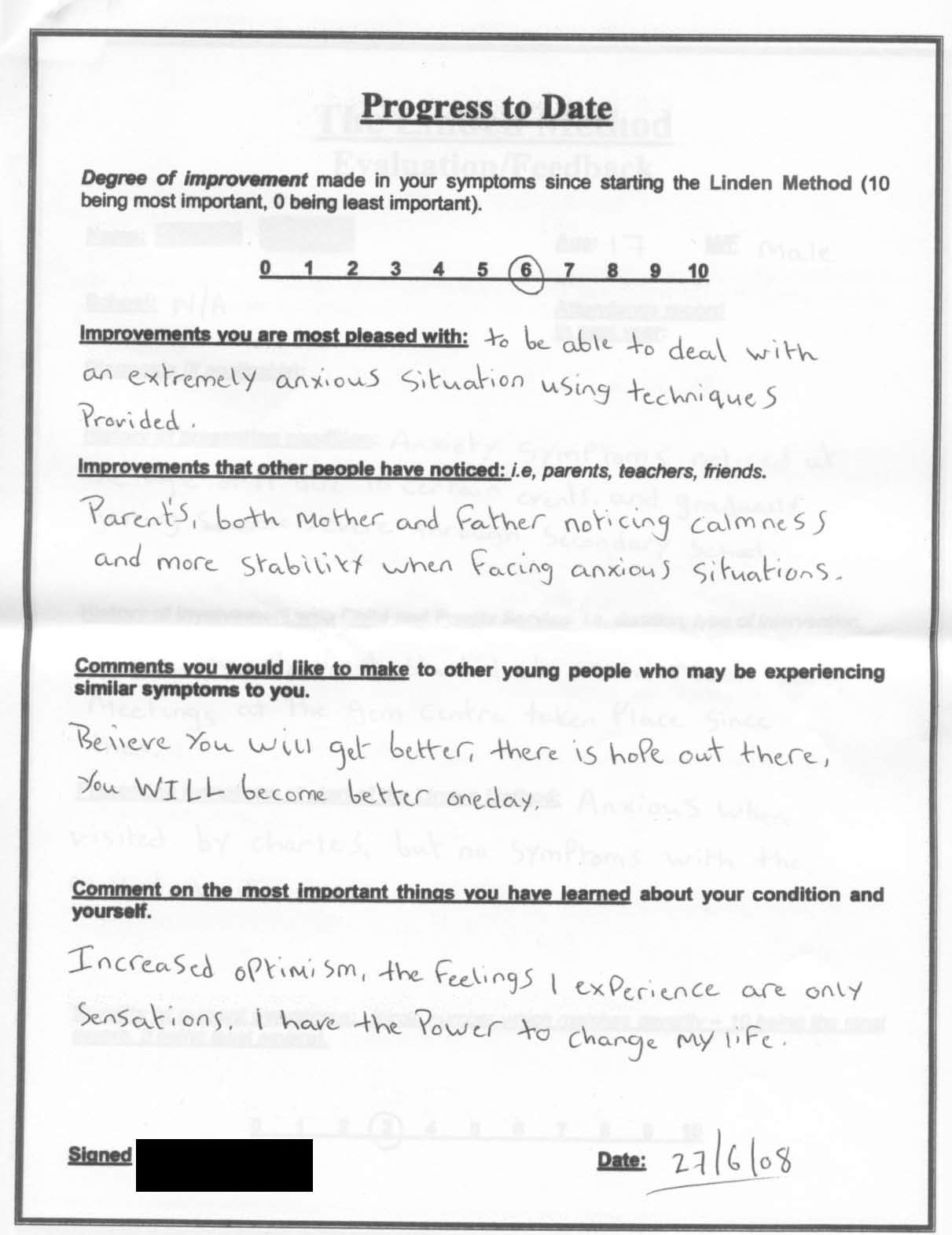 Testimonial document 22